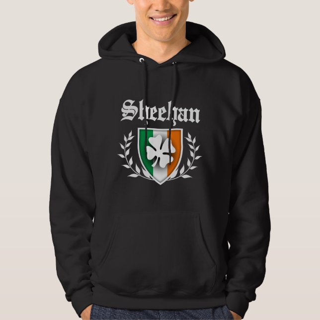 Sheehan Shamrock Crest Hoodie (Front)