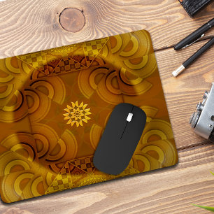 Sheen mesmerising semicircular art mouse pad