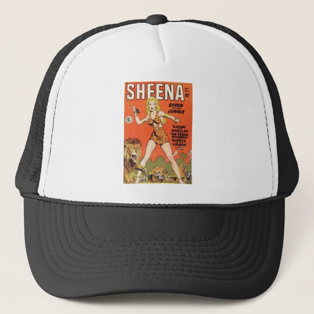 Sheena: Jungle Woman Comic book Trucker Hat (Front)