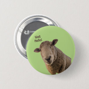 Sheep 6 Cm Round Badge