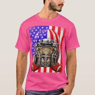Sheep American Football USA Flag Merica Farm Anima T-Shirt