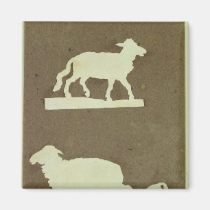 Sheep and Sheep with Lamb Magnet
