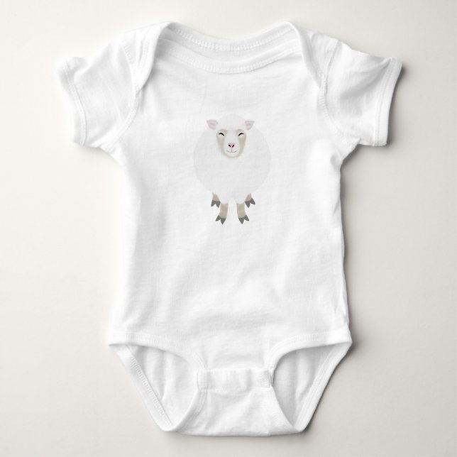 Sheep Baby Bodysuit (Front)