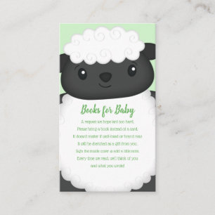 Sheep Baby Shower Farm Enclosure Card