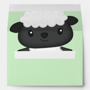 Sheep Baby Shower Farm Envelope
