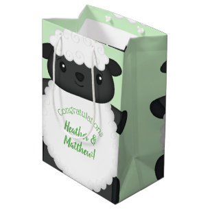 Sheep Baby Shower Farm Medium Gift Bag