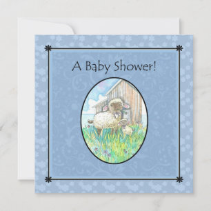 Sheep Baby Shower Invitations by Molly Harrison