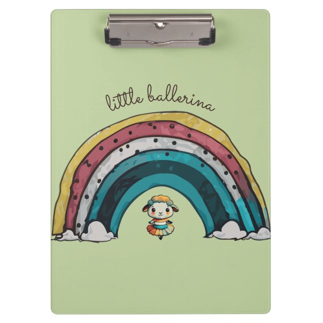 Sheep Ballerina Clipboard (Front)