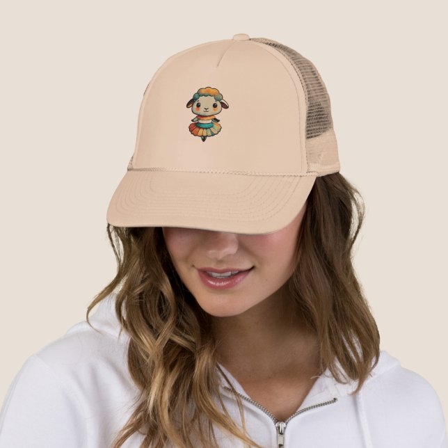 Sheep Ballerina Trucker Hat (In Situ)