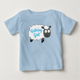 Sheep Birthday Party Baby T-Shirt