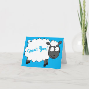 Sheep Birthday Party Card
