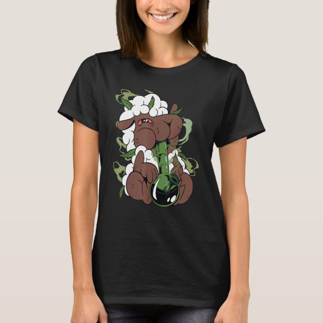 Sheep Bong Hits Sheep Shearer T-Shirt (Front)