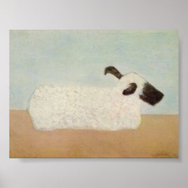 Sheep (by Milton Avery) Poster (Front)