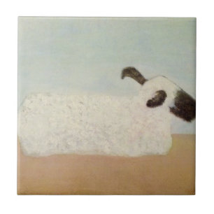 Sheep (by Milton Avery) Tile