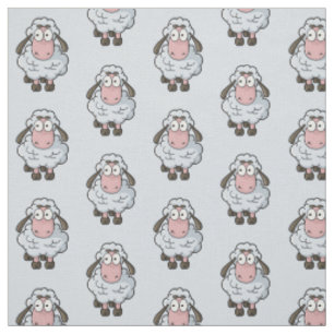 Sheep Cartoon Pattern Fabric