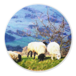 SHEEP CERAMIC KNOB