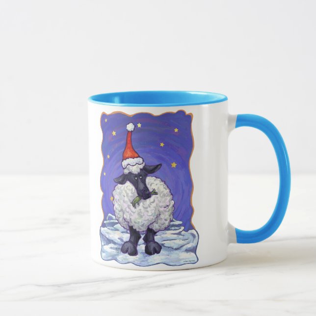 Sheep Christmas Mug (Right)