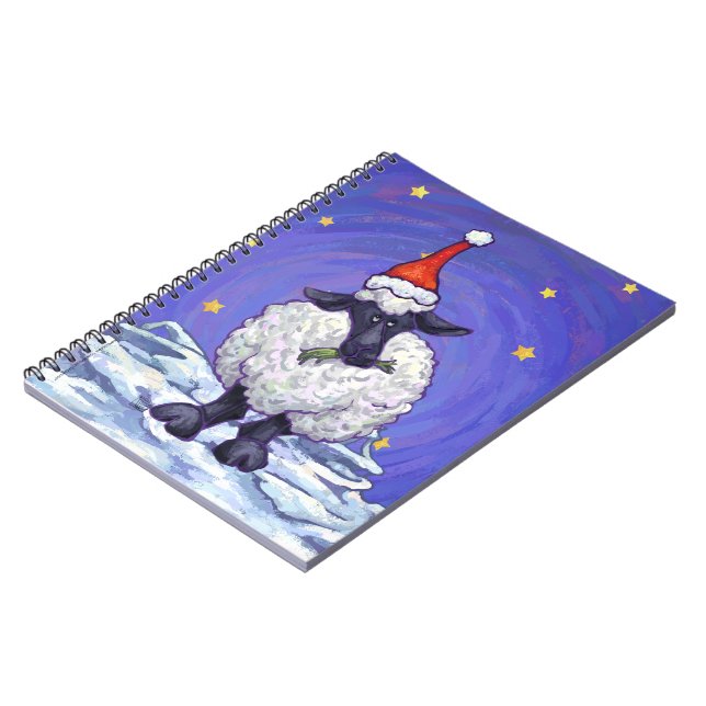 Sheep Christmas Notebook (Left Side)