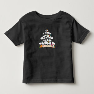 Sheep Christmas Tree Gift Funny Christmas Gifts Toddler T-Shirt