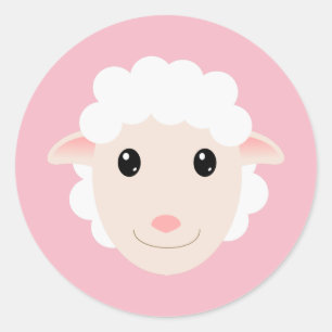 Sheep Classic Round Sticker