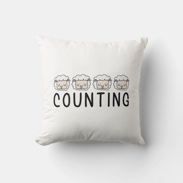 Sheep Counting Cushion (Front)