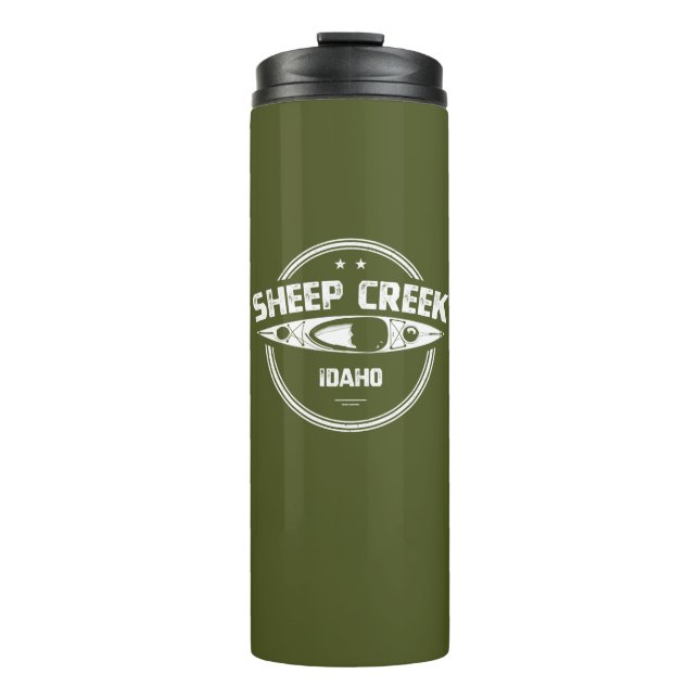 Sheep Creek Wild And Scenic River Idaho Kayaking Thermal Tumbler (Front)