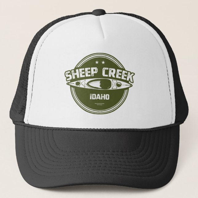 Sheep Creek Wild And Scenic River Idaho Kayaking Trucker Hat (Front)