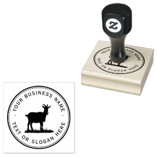 sheep Custom Business Logo Large Rubber Stamp