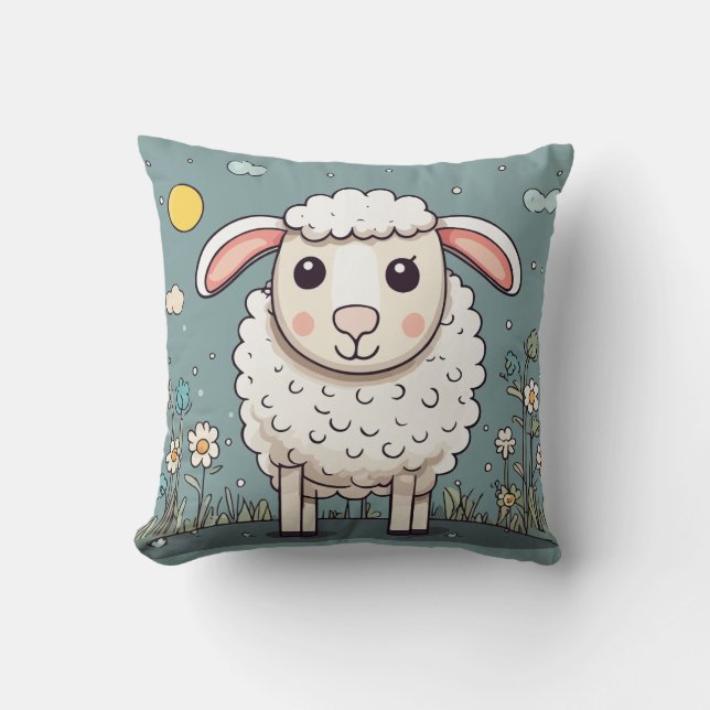 Sheep cute cushion (Front)