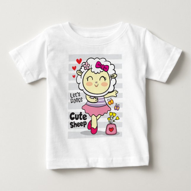 Sheep dance  baby T-Shirt (Front)
