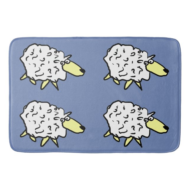 Sheep Design Bath Mat (Front)