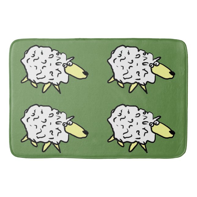 Sheep Design Bath Mat (Front)
