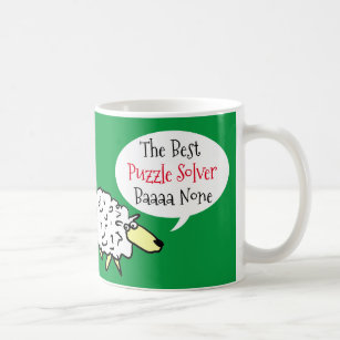Sheep Design Best Puzzle Solver Coffee Mug