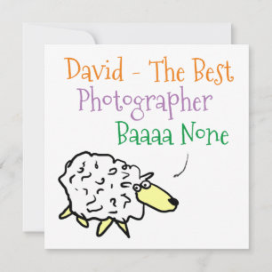 Sheep Design for a Photographer Holiday Card