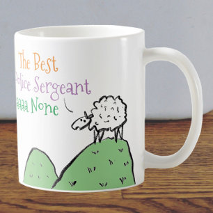 Sheep Design for a Police Sergeant Coffee Mug