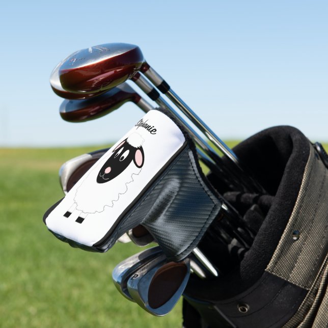 Sheep Design Golf Head Cover (In Situ)