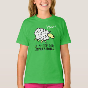 Sheep Doing Impression of a Cow T-Shirt