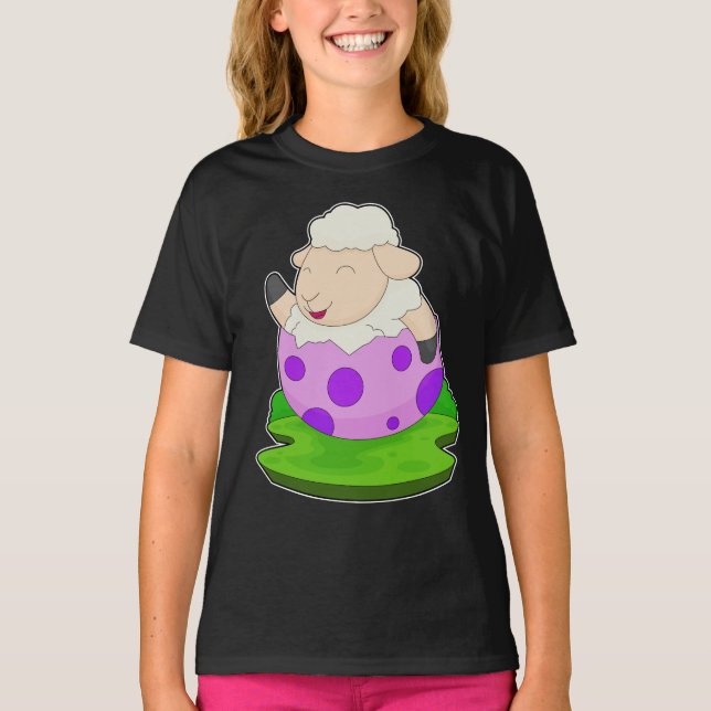 Sheep Easter Easter egg T-Shirt (Front)