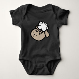 Sheep Face Sad Tired Exhausted Sleeping Weary Baby Bodysuit