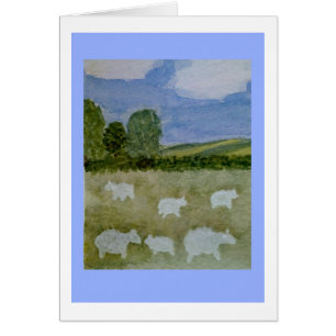 Sheep Family Animal Art