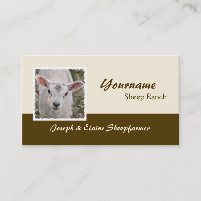 Sheep farm business card (Front)