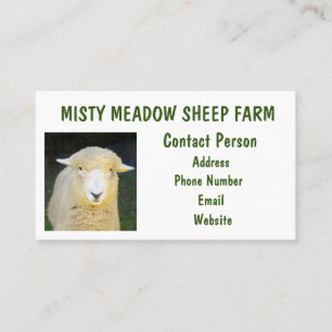 Sheep Farm Custom Business Card