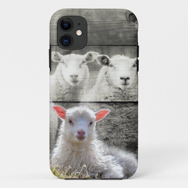 Sheep Flock Baby Lamb Case-Mate iPhone Case (Back)