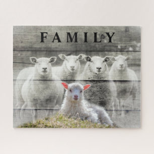 Sheep Flock Baby Lamb Jigsaw Puzzle