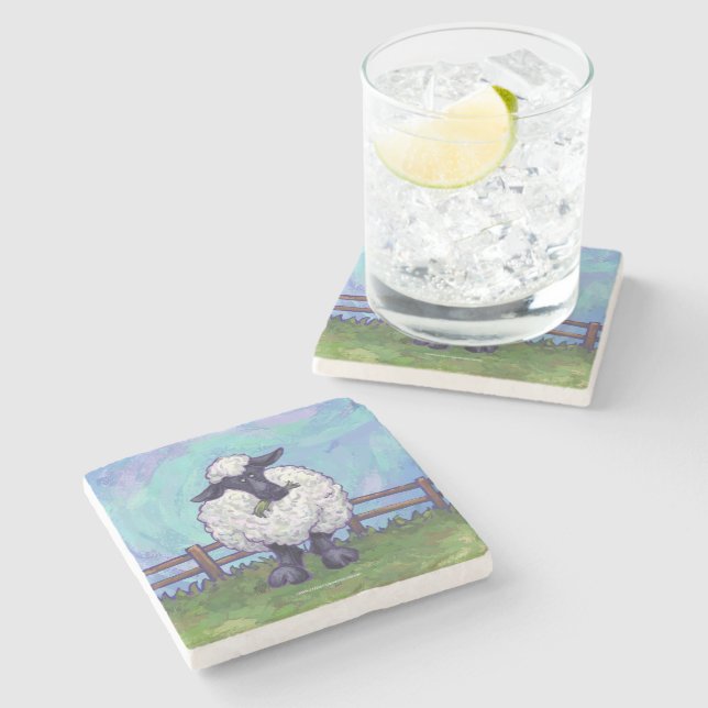 Sheep Gifts & Accessories Stone Coaster (Side)