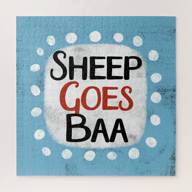 Sheep Goes Baa Jigsaw Puzzle (Vertical)
