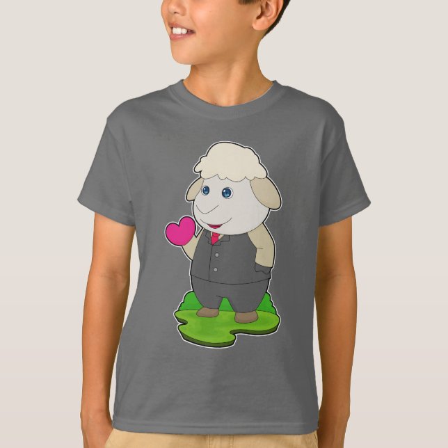 Sheep Groom Suit Wedding T-Shirt (Front)