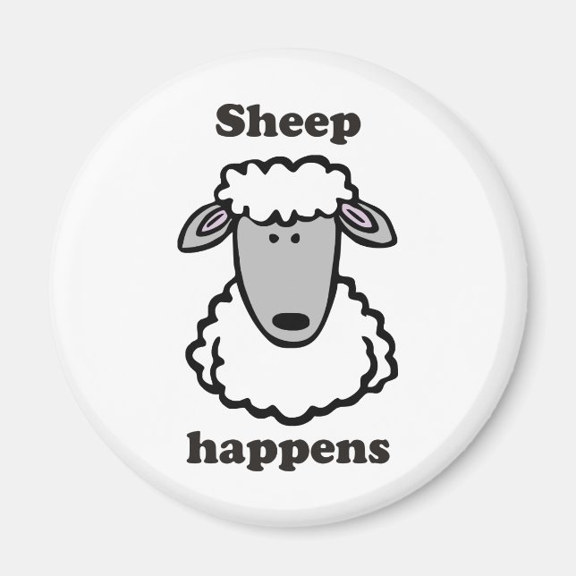Sheep happens magnet (Front)