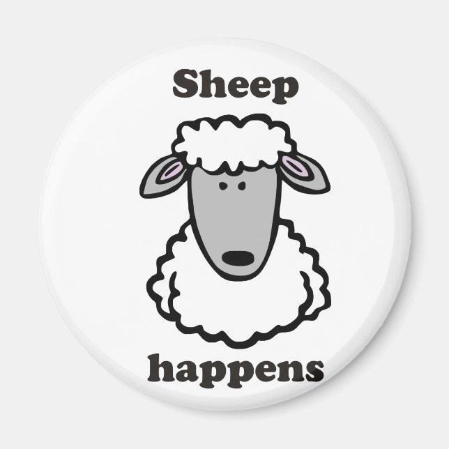 Sheep happens magnet (Front)