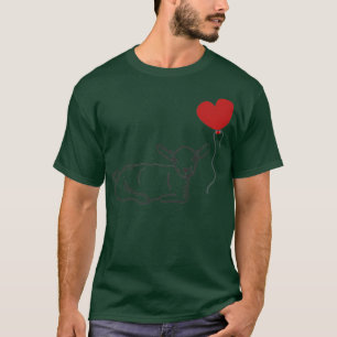 Sheep Heart Shepherd Farm Animal Lamb Goat Farmer T-Shirt
